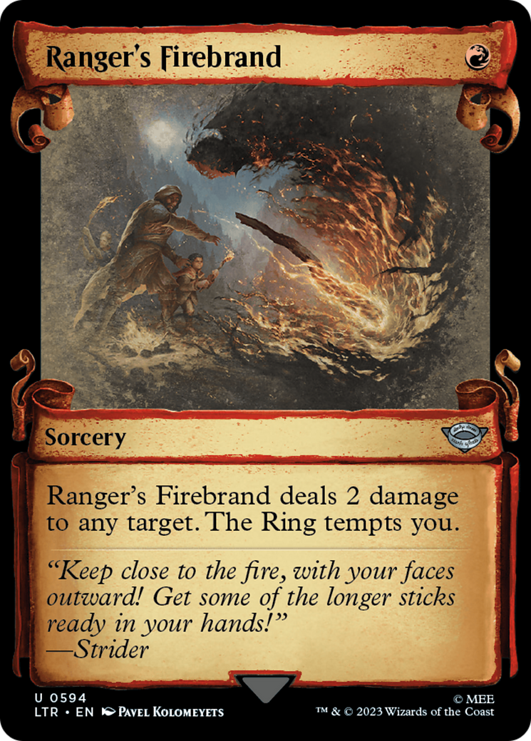 Ranger's Firebrand [The Lord of the Rings: Tales of Middle-Earth Showcase Scrolls] | Good Games Adelaide SA