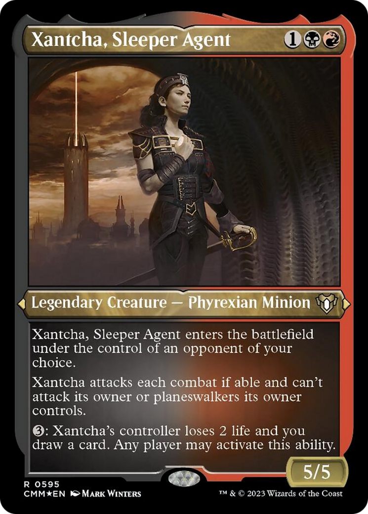 Xantcha, Sleeper Agent (Foil Etched) [Commander Masters] | Good Games Adelaide SA