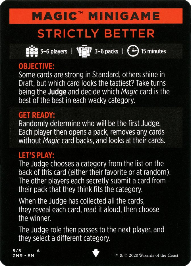 Strictly Better (Magic Minigame) [Zendikar Rising Minigame] | Good Games Adelaide SA