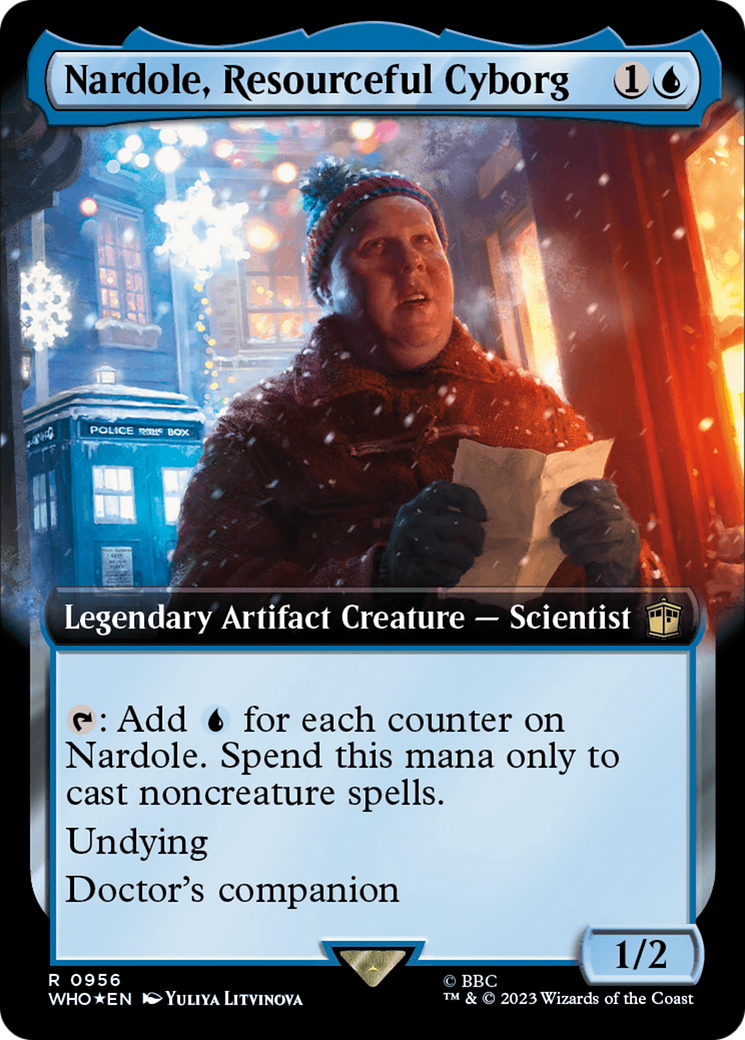 Nardole, Resourceful Cyborg (Extended Art) (Surge Foil) [Doctor Who] | Good Games Adelaide SA