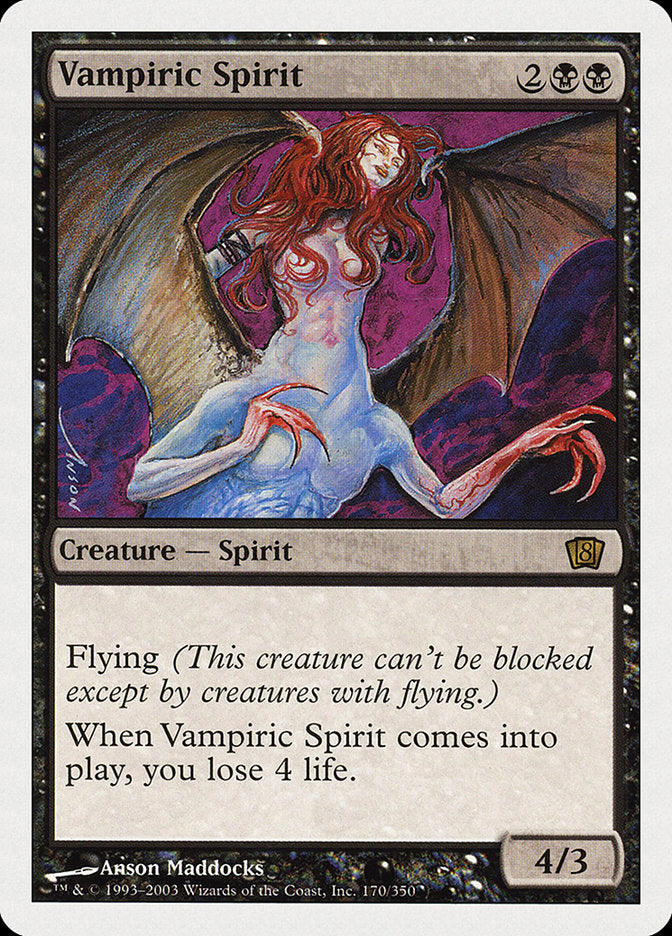 Vampiric Spirit [Eighth Edition] | Good Games Adelaide SA