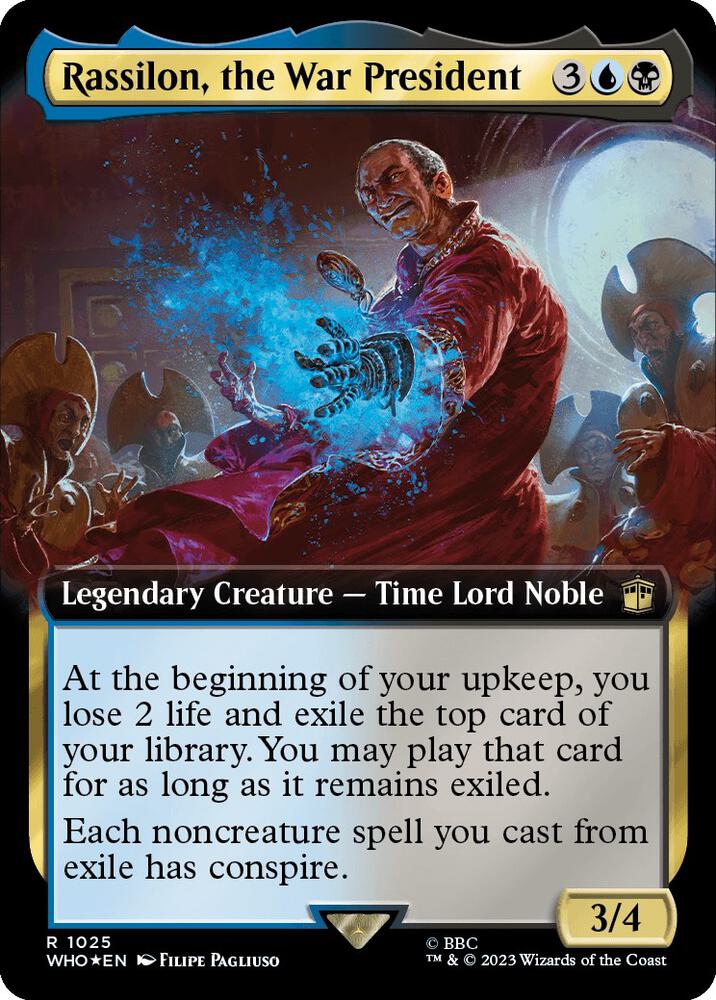 Rassilon, the War President 1025 (Universes Beyond: Doctor Who)  - Foil | Good Games Adelaide SA