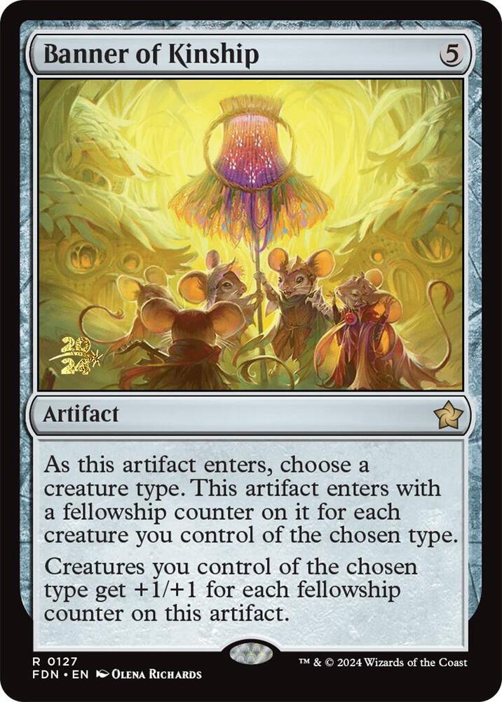 Banner of Kinship 127 (Prerelease Cards)  - Foil | Good Games Adelaide SA