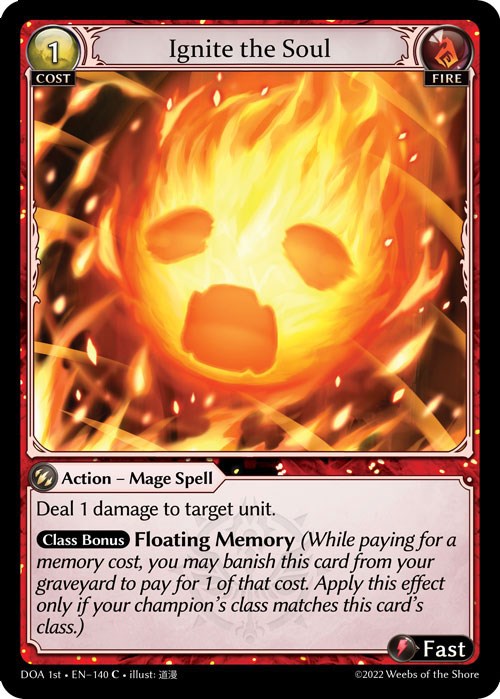 Ignite the Soul (140) [Dawn of Ashes: 1st Edition] | Good Games Adelaide SA