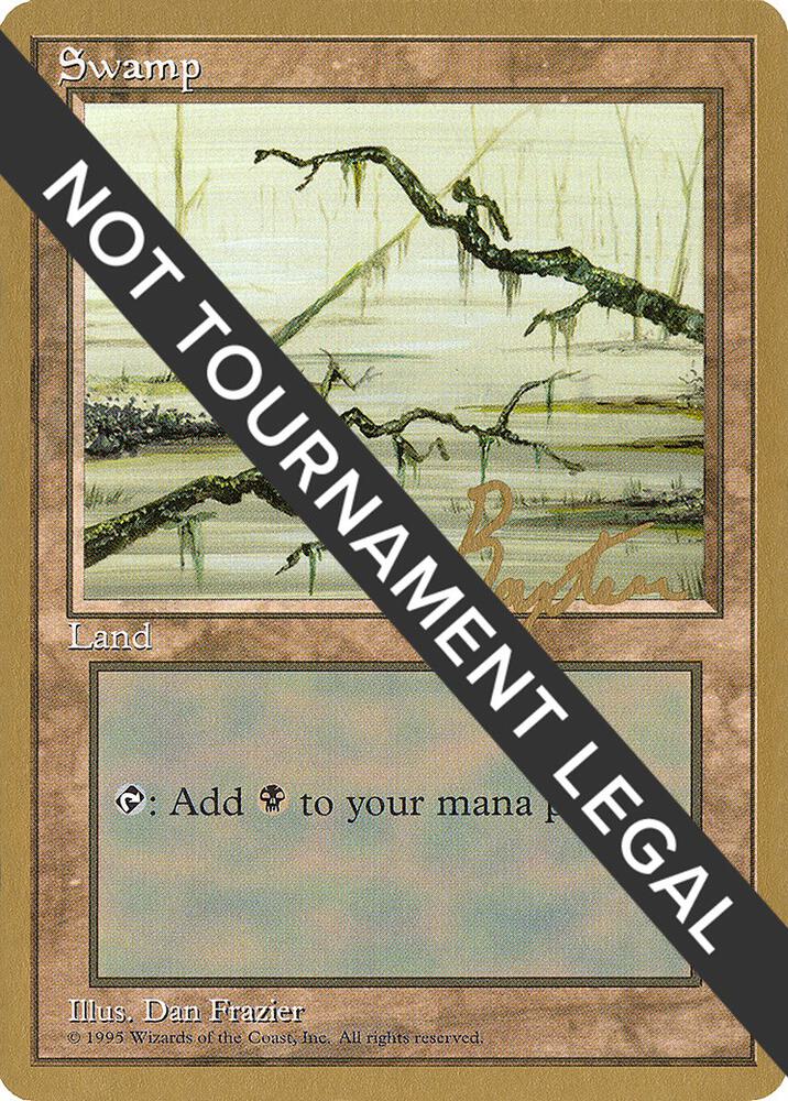 Swamp C 1996 George Baxter 4ED  (World Championship Decks)  | Good Games Adelaide SA