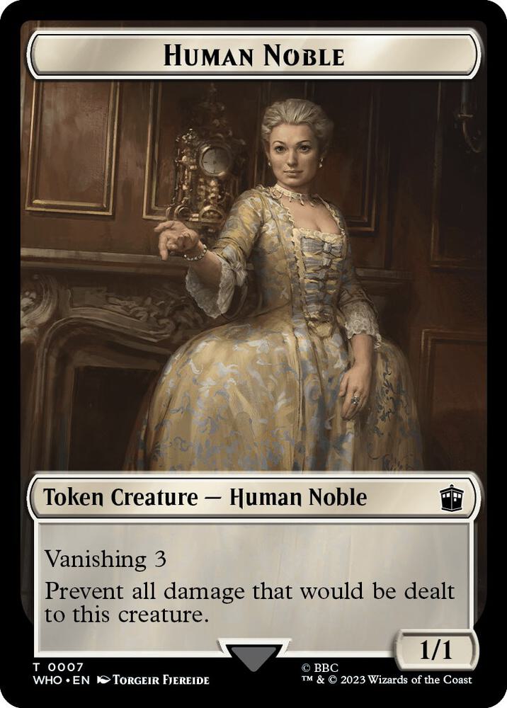 Human Noble Clue 0022 Double Sided Token 7 // 22 (Universes Beyond: Doctor Who)  | Good Games Adelaide SA