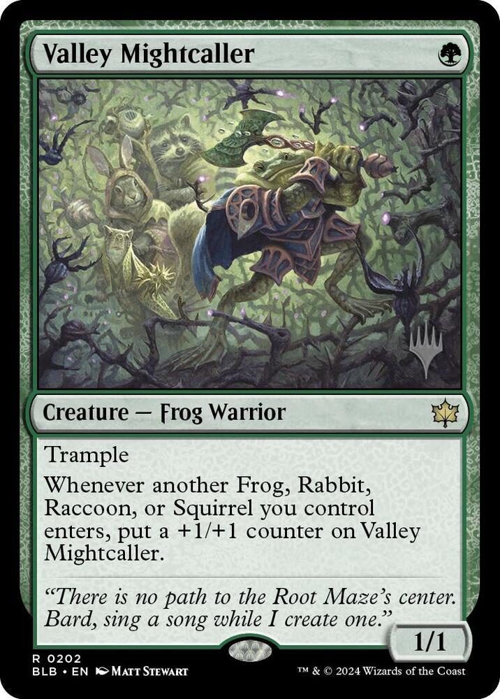 Valley Mightcaller 202 (Promo Pack: Bloomburrow)  - Foil | Good Games Adelaide SA