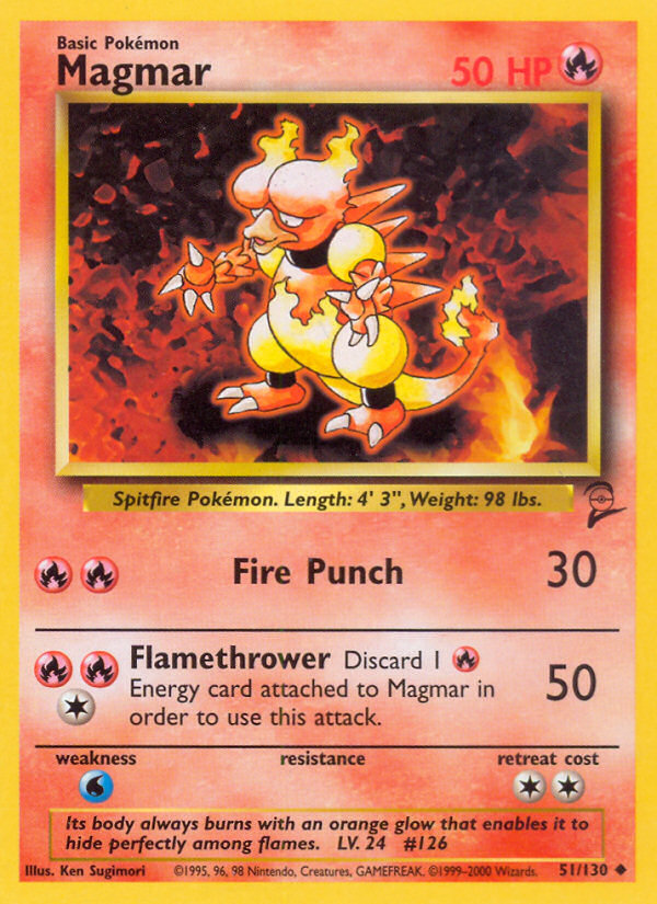 Magmar (51/130) [Base Set 2] | Good Games Adelaide SA