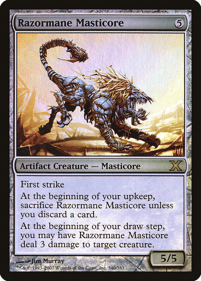 Razormane Masticore (Premium Foil) [Tenth Edition] | Good Games Adelaide SA