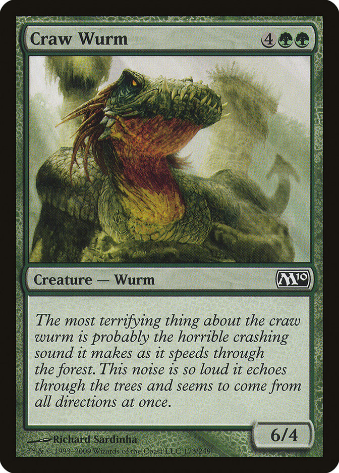 Craw Wurm 173/249 (Magic 2010 (M10))  - Foil | Good Games Adelaide SA