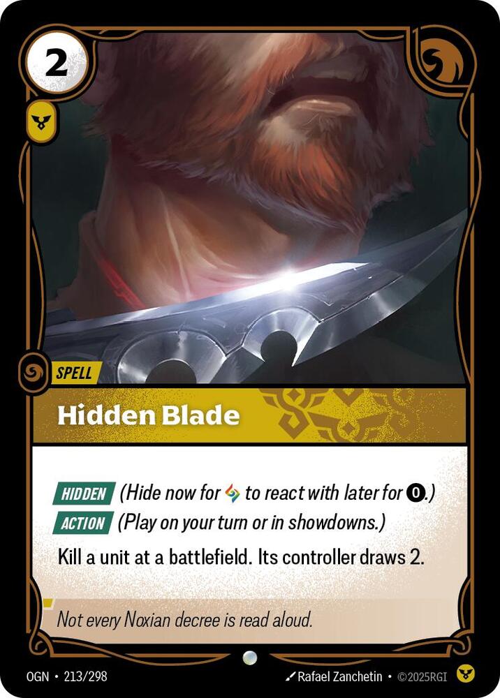Hidden Blade 213/298 (Origins)  | Good Games Adelaide SA