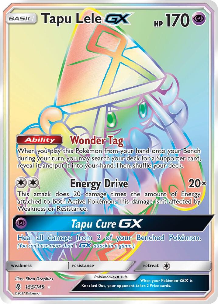 Tapu Lele GX Secret 155/145 (SM - Guardians Rising)  - Holofoil | Good Games Adelaide SA