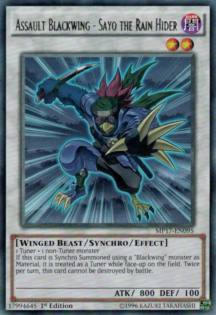 Assault Blackwing - Sayo the Rain Hider [MP17-EN095] Rare | Good Games Adelaide SA