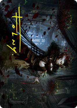 Falkenrath Forebear Art Card (Gold-Stamped Signature) [Innistrad: Crimson Vow Art Series] | Good Games Adelaide SA