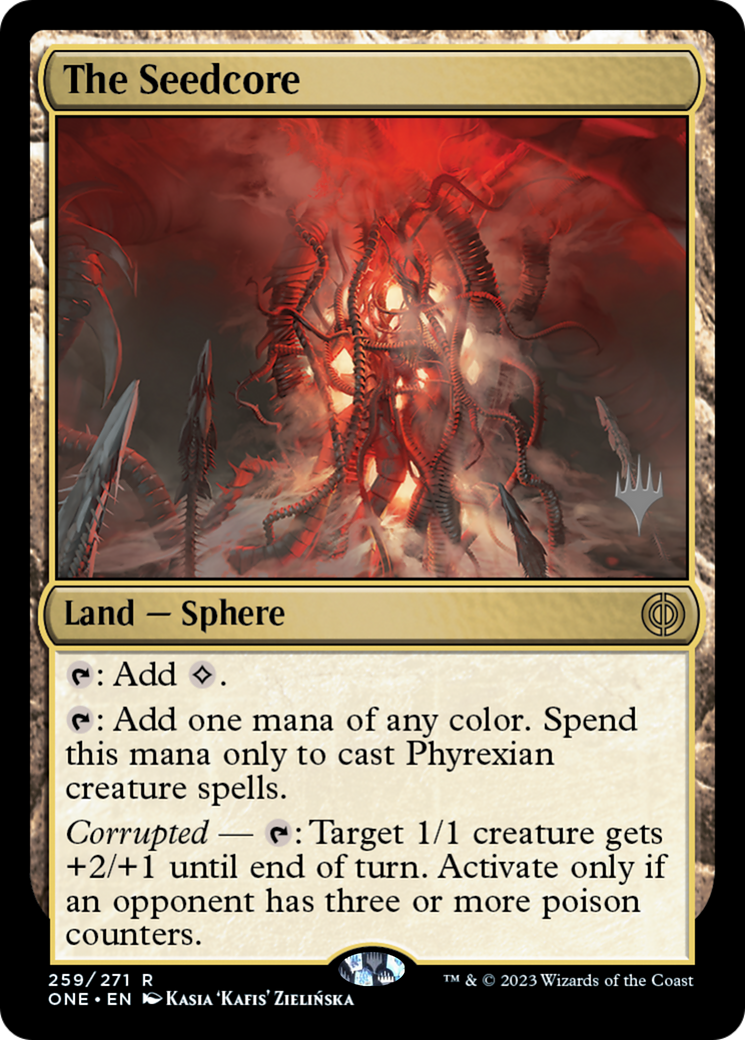 The Seedcore (Promo Pack) [Phyrexia: All Will Be One Promos] | Good Games Adelaide SA