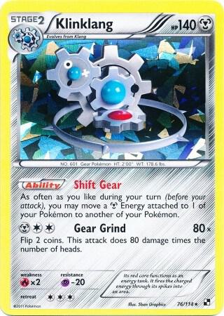 Klinklang 76 114 Cracked Ice Holo 076/114 (Blister Exclusives)  - Reverse Holofoil | Good Games Adelaide SA