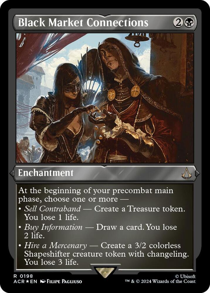 Black Market Connections 198 (Universes Beyond: Assassin's Creed)  - Foil | Good Games Adelaide SA