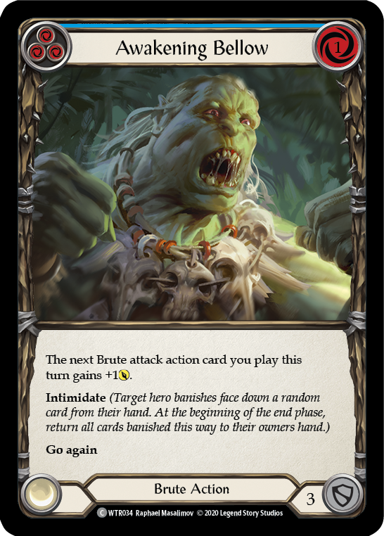 Awakening Bellow (Blue) [U-WTR034] Unlimited Normal | Good Games Adelaide SA