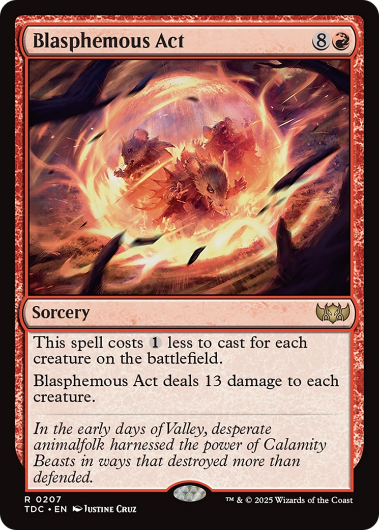 Blasphemous Act [Tarkir: Dragonstorm Commander] | Good Games Adelaide SA