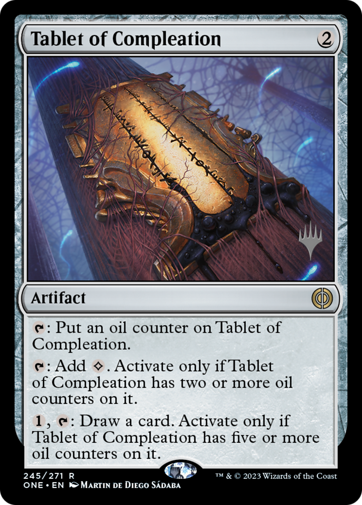 Tablet of Compleation (Promo Pack) [Phyrexia: All Will Be One Promos] | Good Games Adelaide SA