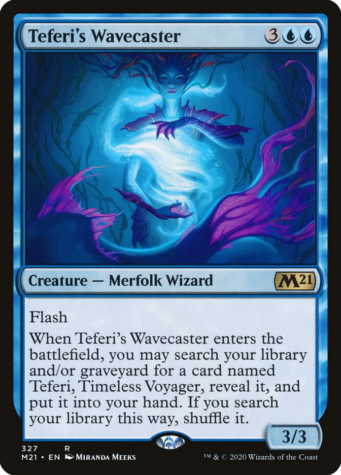 Teferi's Wavecaster 327 (Core Set 2021)  | Good Games Adelaide SA
