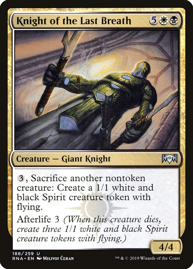 Knight of the Last Breath [Ravnica Allegiance] | Good Games Adelaide SA