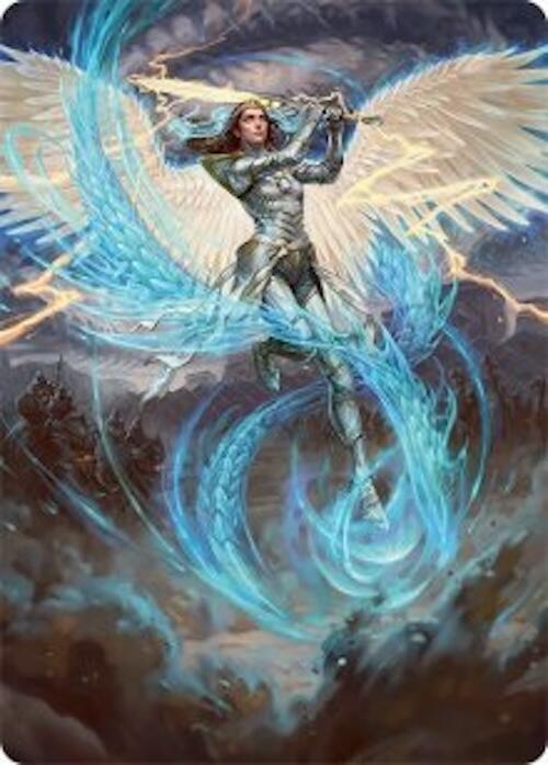 Elspeth Storm Slayer Art Card 49 54 49 (Art Series: Tarkir: Dragonstorm)  | Good Games Adelaide SA
