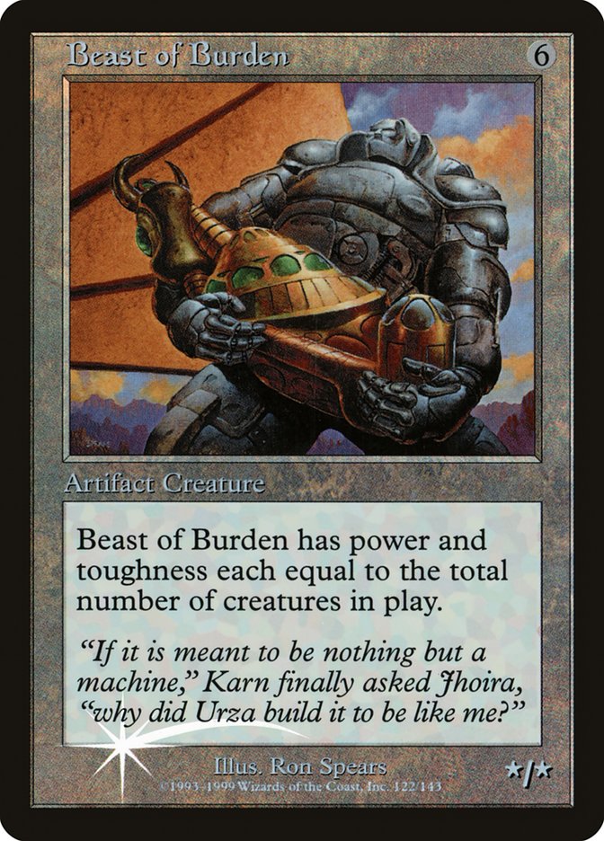 Beast of Burden (Misprinted) [Urza's Legacy Promos] | Good Games Adelaide SA