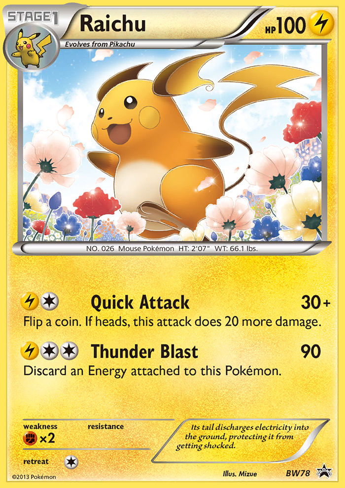 Raichu (BW78) [Black & White: Black Star Promos] | Good Games Adelaide SA