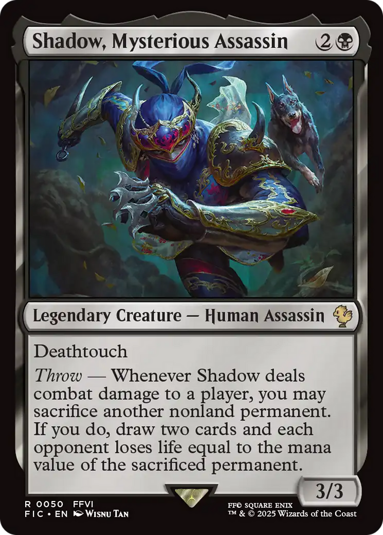 Shadow, Mysterious Assassin [FINAL FANTASY Commander] | Good Games Adelaide SA