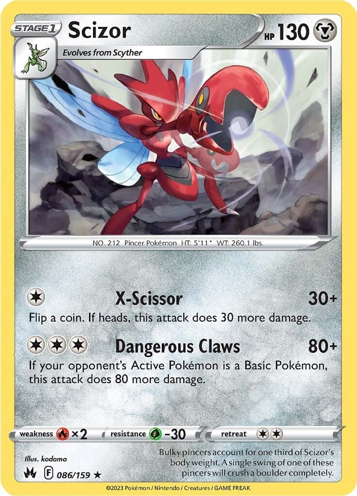Scizor (086/159) [Sword & Shield: Crown Zenith] | Good Games Adelaide SA