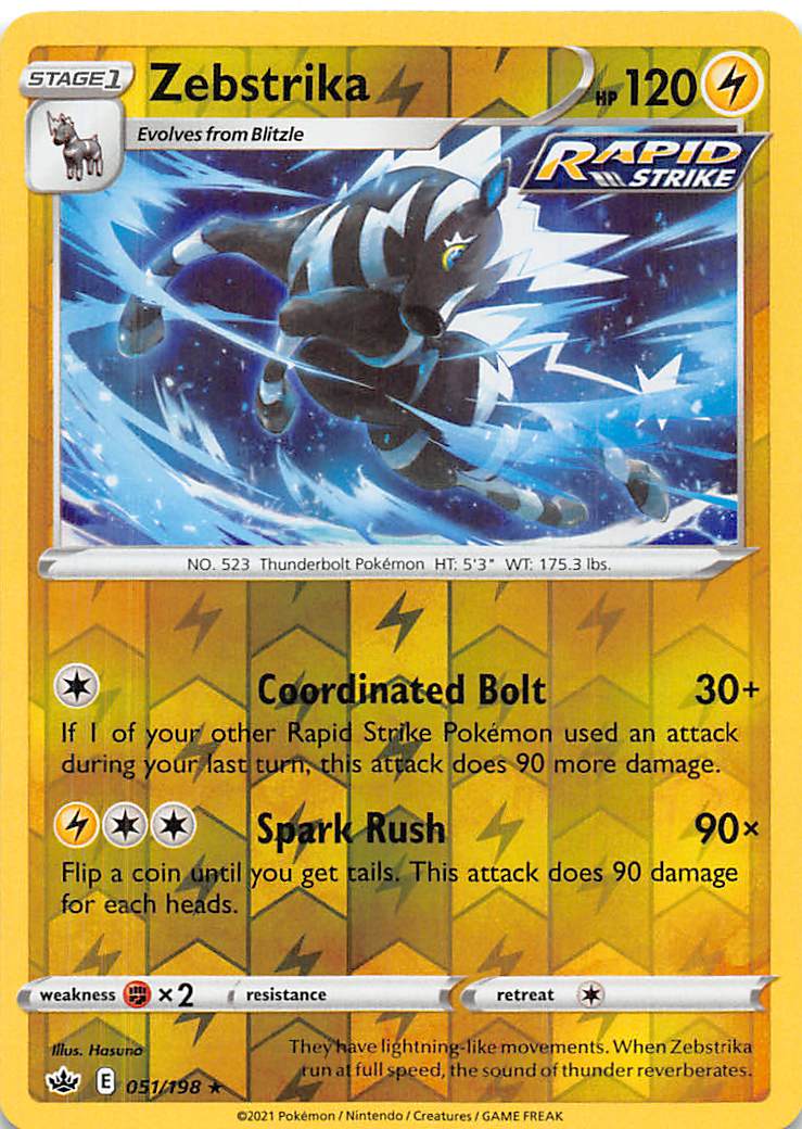 Zebstrika (051/198) [Sword & Shield: Chilling Reign] | Good Games Adelaide SA