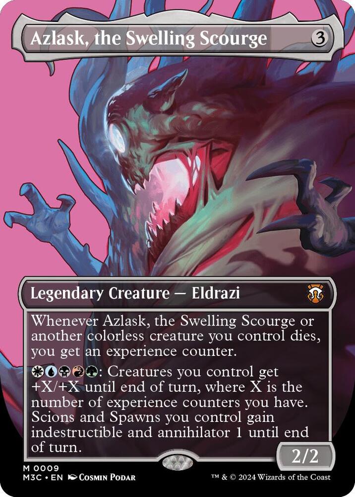 Azlask, the Swelling Scourge 9/411 (Commander: Modern Horizons 3)  - Borderless | Good Games Adelaide SA