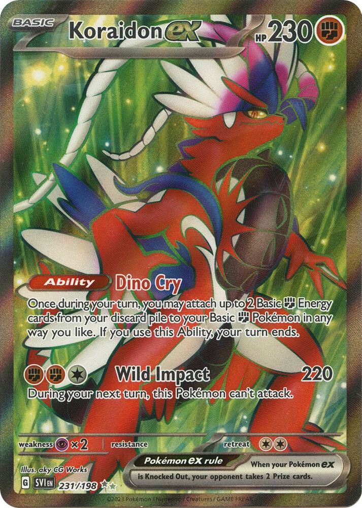 Koraidon ex 231 198 231/198 (SV01: Scarlet & Violet Base Set)  - Holofoil | Good Games Adelaide SA
