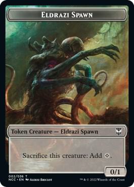 Eldrazi Spawn Human Double Sided Token 2 // 7 (Commander: Streets of New Capenna)  | Good Games Adelaide SA