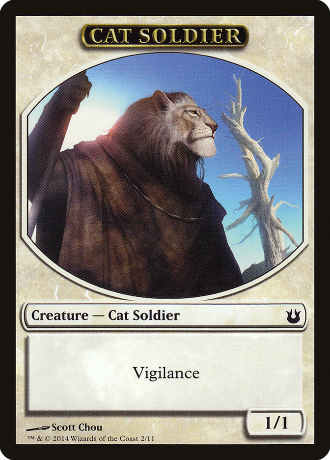 Cat Soldier Token [Born of the Gods Tokens] | Good Games Adelaide SA