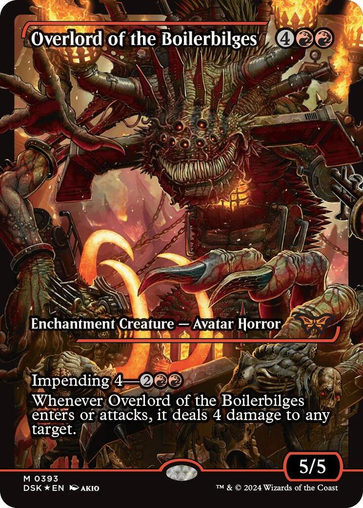 Overlord of the Boilerbilges 393 (Duskmourn: House of Horror)  - Showcase Foil | Good Games Adelaide SA