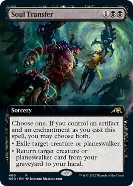 Soul Transfer 460 (Kamigawa: Neon Dynasty)  - Extended Art Foil | Good Games Adelaide SA