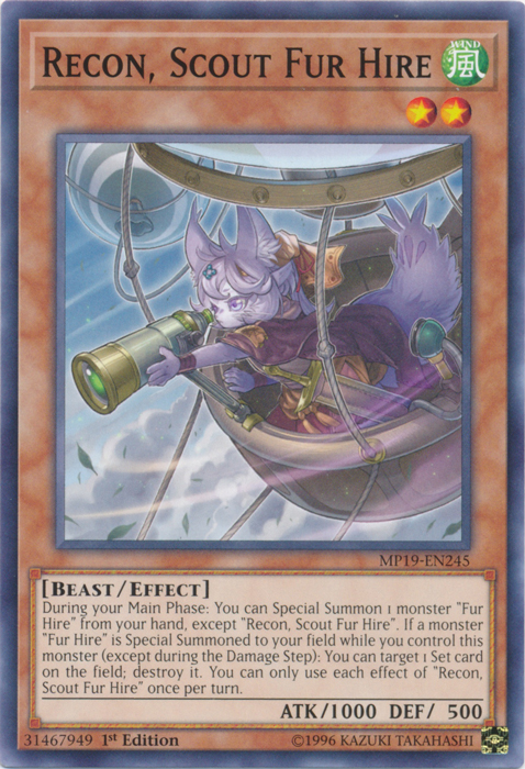 Recon, Scout Fur Hire [MP19-EN245] Common | Good Games Adelaide SA