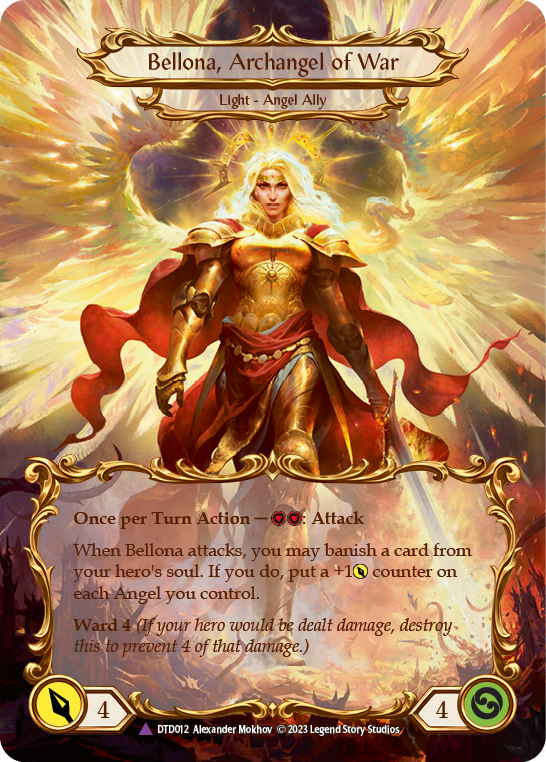 Figment of War // Bellona, Archangel of War (Marvel) [DTD012] (Dusk Till Dawn)  Cold Foil | Good Games Adelaide SA