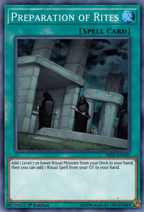 Preparation of Rites [HISU-EN042] Super Rare | Good Games Adelaide SA