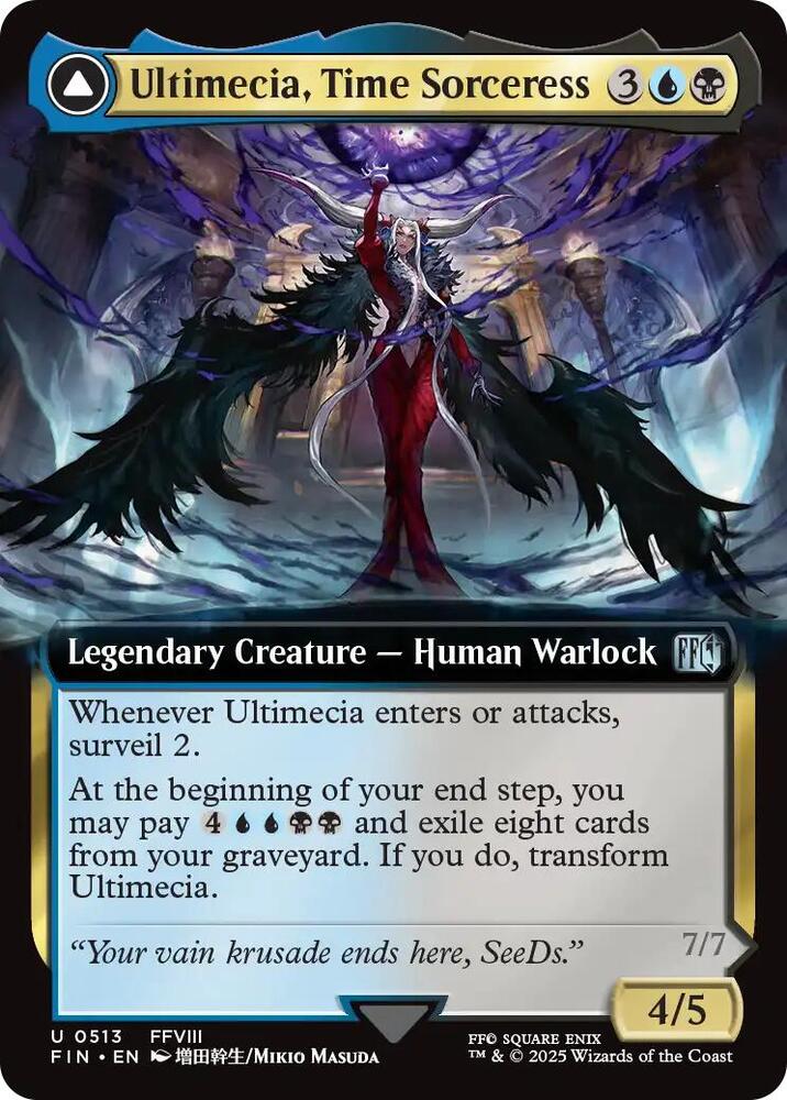 Ultimecia, Time Sorceress // Ultimecia, Omnipotent 513 (FINAL FANTASY)  | Good Games Adelaide SA