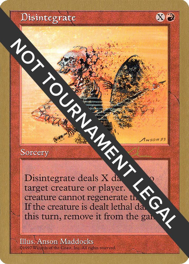 Disintegrate 1997 Paul McCabe 5ED pm219/131 (World Championship Decks)  | Good Games Adelaide SA