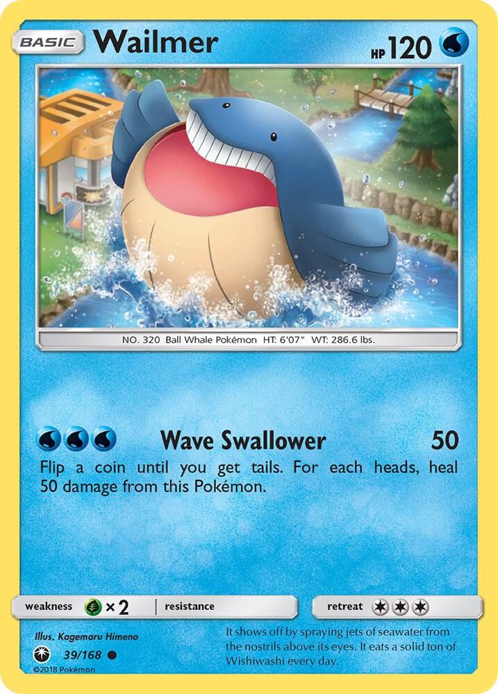 Wailmer 39/168 (SM - Celestial Storm)  | Good Games Adelaide SA