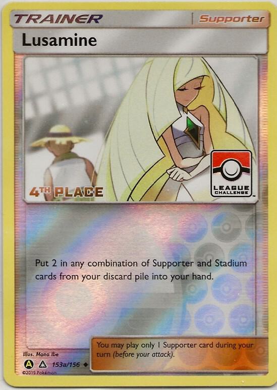 Lusamine 153a 156 League Challenge 4th Place 153a/156 (League & Championship Cards)  - Reverse Holofoil | Good Games Adelaide SA