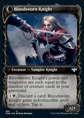Bloodsworn Squire // Bloodsworn Knight (Showcase Fang Frame) [Innistrad: Crimson Vow] | Good Games Adelaide SA