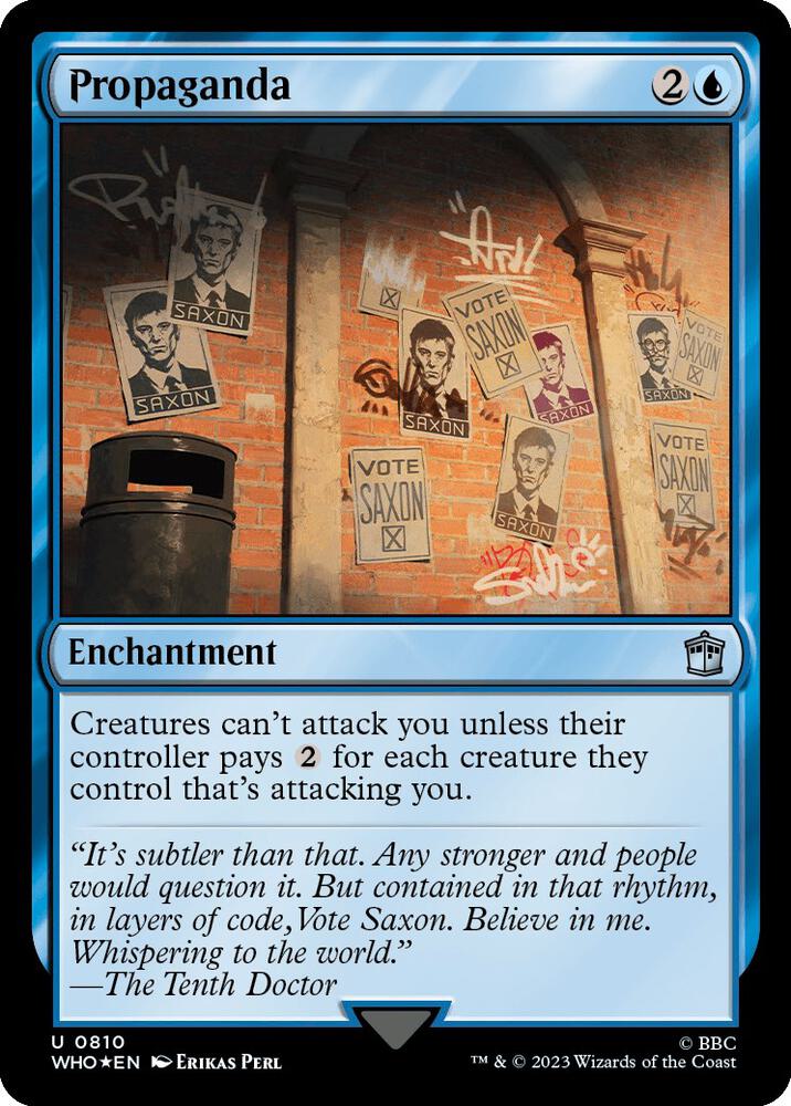 Propaganda 810 (Universes Beyond: Doctor Who)  - Foil | Good Games Adelaide SA