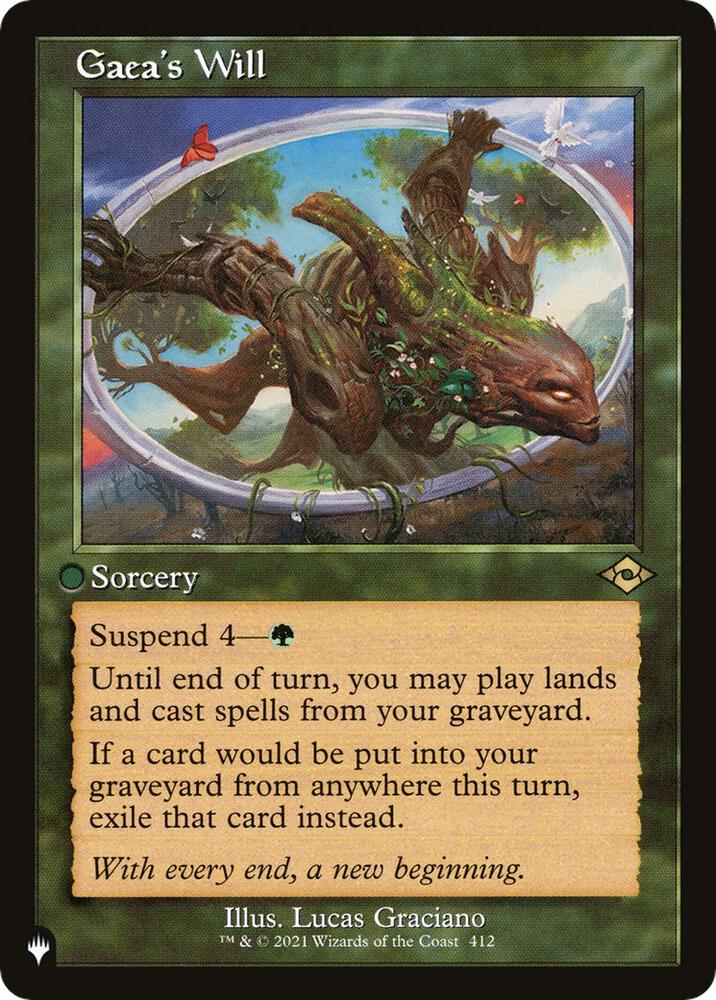 Gaeas Will 412/303 (The List Reprints)  | Good Games Adelaide SA
