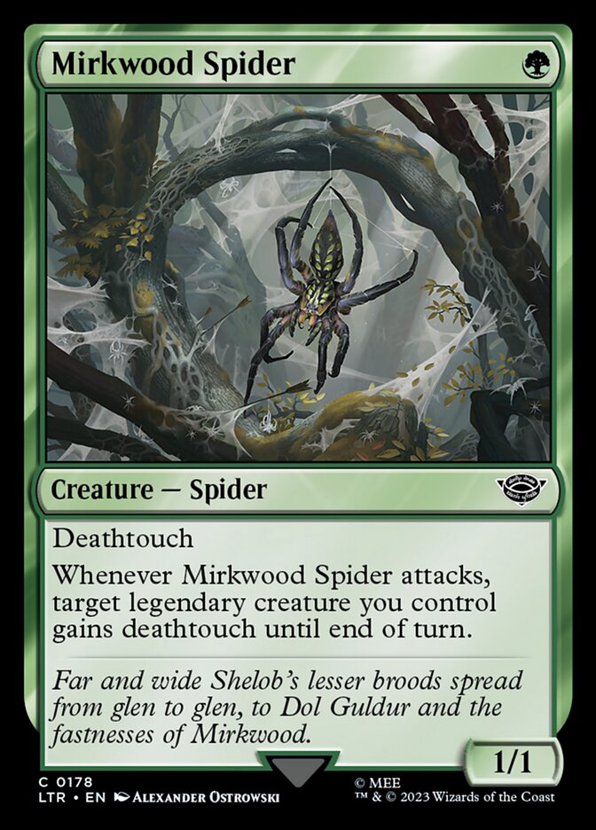 Mirkwood Spider 178 (Universes Beyond: The Lord of the Rings: Tales of Middle-earth)  - Foil | Good Games Adelaide SA