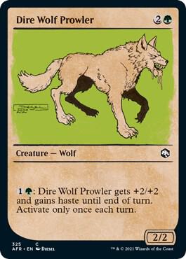 Dire Wolf Prowler Showcase 325 (Adventures in the Forgotten Realms)  | Good Games Adelaide SA
